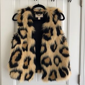 Faux fur vest